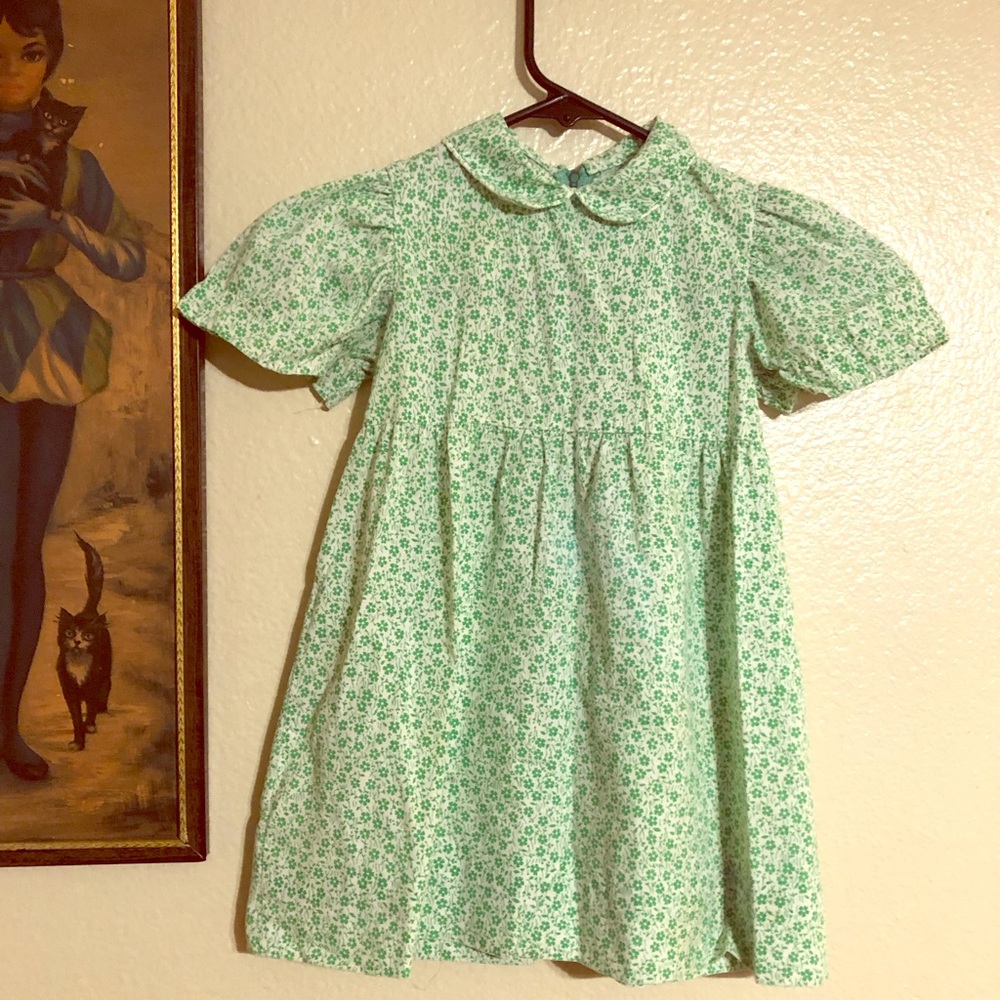 Vintage size 5 girls Peter Pan collared dress